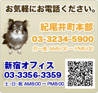 ���d�b�ł̂��₢���킹�����҂����Ă���܂��B03-3234-5900